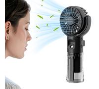 Générique Ventilateur À Main - Rechargeable Portable - Appareils De Refroidissement Portatifs Avec 4 Vitesses Pulvérisation De Brume Petit Rafraîchisseur D'Air Pour Randonnée Plein Air Marche