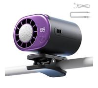 Générique Ventilateur À Pince Nomade - Orientation 360° Réglable,Rechargeable, À Fixation Par Pince | Pour Déplacements Voyage Pique-Nique Festival Jardinage