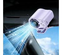 Générique Ventilateur à pince pour voiture | Écran LED à 199 niveaux et rotation 360° - Petit modèle à pince | Bureau Voiture Voyage Extérieur Plage Festival Randonnée Pêche Shopping Été (Violet)