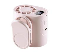 Générique Ventilateur Auto Clipable 5 Vitesses Rotation 360° | Batterie 1800mAh Rechargeable Écran LED | Lanière Cou Incluse Pour Voyage Trajet Camping
