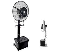 Générique Ventilateur Brumisateur sur Pied, Ventilateur Puissant Exterieur, 3 Vitesses, Oscillation à 90°, 4 roulettes portatif, Ventilo Industriel Portable pour Terrasse ou Salle de Sport(30inchs)