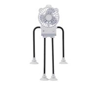 Générique Ventilateur Bureau - Brasseur d'Air de Table Robot 3 Vitesses avec Ventouse,Ventilateur de Voyage,Idéal pour Bureau Chambre Camping Travail Chevet Table de nuit Maison Dortoir Salon Cuisine