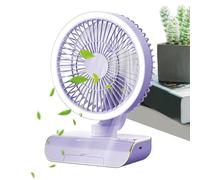 Générique Ventilateur Circulateur d'Air Oscillant - 5 Vitesses avec Télécommande et Fonction Oscillation - 2000mAh Rechargeable Fournitures de Voyage, Rafraîchisseur d'Air pour