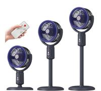 Générique Ventilateur Colonne sur Pied avec Minuterie, Silencieux et Rechargeable USB-C, Oscillation Large, Hauteur Ajustable - Pour Usage Intérieur (Salon, Cuisine, Dortoir, Bureau) (Violet)