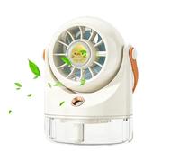 Générique Ventilateur de brumisation portatif, petit ventilateur de bureau, dispositif de refroidissement réglable à 3 vitesses pour le maquillage de voyage en plein air d'été