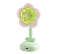 Générique Ventilateur De Bureau 2 vitesses veilleuse portable