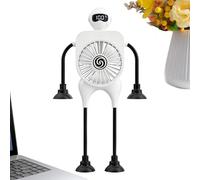Générique Ventilateur de bureau pour table,Forme Robot 100 Vitesses | Ventilateur De Table Flexible - Pour Hommes Étudiants Voyageurs Maison Appartement Bureau Chambre Salon Camping Dortoir