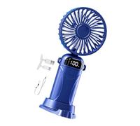 Générique Ventilateur de Bureau Rechargeable par USB avec Moteur Silencieux et Batterie 1200 mAh 2, 5 W pour Ventilateur Pliable Portable de Voyage