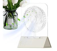 Générique Ventilateur De Bureau USB,Ventilateur de Bureau Personnel - Quatre Vitesses Réglables Rafraîchissement d'Air pour Maison Chambre Cuisine Tente Camping Dortoir