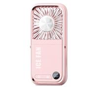 Générique Ventilateur De Bureau - Ventilateur Personnel Silencieux Miniature - Rechargeable Port USB Pliable Support Téléphone pour Dortoir Bureau Atelier Camping