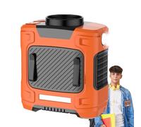 Générique Ventilateur De Ceinture Portable,Ventilateur Personnel Rechargeable Pour La Taille Avec Éclairage | Réglage 3 Vitesses En Chaleur Pour Travail Fitness Randonnée Sport