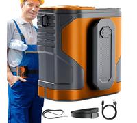 Générique Ventilateur de Ceinture, Ventilateur De Nuque Portable Rafraîchissant, Appareil Portatif Sur Batterie 100 Vitesses Avec Torche Pour Cou Chantier Camping