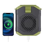 Générique Ventilateur de Ceinture,Ventilateur Nomade Rafraîchissant | Dispositif De Refroidissement Portable Avec Lampe Torche Pour Randonnée Plage Sport Travail Montagne Course Pêche Chantier Ferme