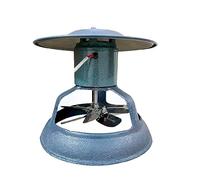 Générique Ventilateur de cheminée à tirage induit, extracteur de fumée pour cheminée de Toit, Machine à fumée pour cheminée Domestique, Ventilateur de cheminée 80W/100W/120W 24CM, 80W