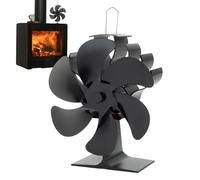 Générique Ventilateur de cheminée - Non électrique pour poêle, ventilateurs thermoélectriques pour poêles à bois, poêles à granulés de bois, économie d'énergie, de chaleur | Accueil cabine
