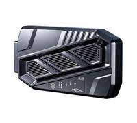 Générique Ventilateur de circulation de cabine de voiture, ventilateur de ventilation de fenêtre à trois conduits avec panneau de commande pour les déplacements quotidiens et les arrêts de repos