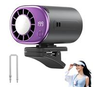 Générique Ventilateur De Climatiseur De Voiture à Clipser Avec éCran Led, Cooling Fan,Climatiseur Voiture Allume Cigare,Refroidissement à 16 ℃, Rotation à 360°, 199 Vitesses,Pour Suv, Camion