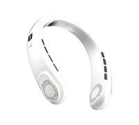 Générique Ventilateur de cou 1200mAh 5 Vitesses USB Rechargeable Silencieux