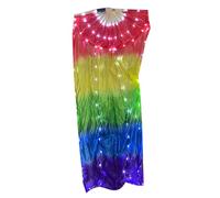 Générique Ventilateur de danse du ventre LED de 150CM de Long, 1 pièce, cadre en bois pour des spectacles sur scène et en festival, illumine la danse