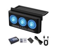 Générique Ventilateur de fenêtre de voiture - Ventilation à énergie solaire, système d'échappement à trois sorties, dispositif de radiateur de refroidissement de véhicule à circulation d'air | Outil