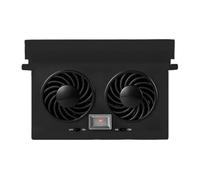 Générique Ventilateur De Fenêtre Solaire Pour Voiture,Double Tête Installation Facile Ventilation De Refroidissement | Extracteurs D'Air Chaud Pour Véhicule,Pour Siège Arrière Et Adultes Et