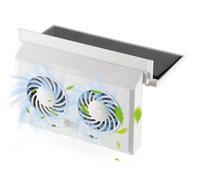 Générique Ventilateur De Fenêtre Solaire Pour Voiture - Ventilation Rafraîchissante À Double Tête,Extracteurs D'Air Chaud Pour Véhicule - Idéal pour Couples Familles Amies Femmes