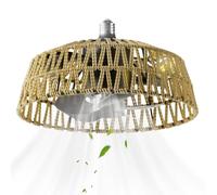 Générique Ventilateur De Plafond Pour Chambre À Coucher Avec Lumières - Souffleur À Vent De 28 Cm, LED À Intensité Variable À 3 Vitesses Avec Télécommande, Mini Ventilateur De Plafond Économe En Éne