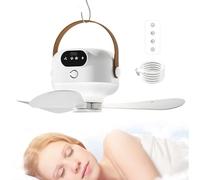 Générique Ventilateur De Plafond Pour Tente De Camping - Rafraîchisseur d'Air USB Rechargeable | Ventilateur De Plafond 3 Vitesses Avec Télécommande Et Éclairage Pour Jardin Terrasse Camion
