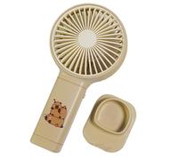 Générique Ventilateur de Poche Compact | Ventilateur Personnel Mignon Capybara Portable,USB Rechargeable Silencieux Petit Accessoire