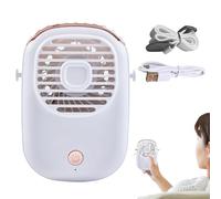 Générique Ventilateur De Poche Personnel | Brassard Rafraîchissant Rapide avec Dragonne | Ventilateur USB Rechargeable pour Bureau Maison Extérieur Camping Voyage Plage Randonnée Hommes Femmes