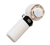 Générique Ventilateur de Poche | Petit Ventilateur Personnel Portable | Gadgets Cool 100 Vitesses Fonctionnant sur Batterie, Rafraîchisseur d'Air Pliant Silencieux pour Voyages, Camping, Dortoir
