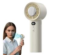 Générique Ventilateur de Poche Pliable, Silencieux Rechargeable pour Voyage, Accessoire Compact de Voyage pour Sac à Dos Pique-nique Sport Événements
