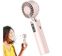 Générique Ventilateur de Poche Portable | Rechargeable Par USB Léger | Ventilateur Personnel Nomade,Pour Voyage, Pique-Nique, Plage, Randonnée, Vacances, Déplacements, Activités Extérieures et