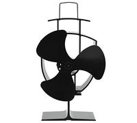 Générique Ventilateur de poêle alimenté par Chaleur 3 pales Noir,Maison & Jardin, Accessoires pour cheminées & poêles à Bois, Ventilateurs et Soufflets pour poêles à Bois, (Poids 0.9KG)