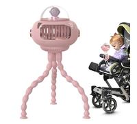 Générique Ventilateur De Poussette - Climatiseur Personnel Octopode Rechargeable | Ventilateur Portable USB Réglable 3 Vitesses pour Bébé Vélo Lit Voiture Voyage Camping Plage Bureau Maison