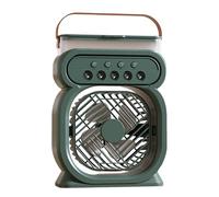 Générique Ventilateur de refroidissement de climatiseur portable, Humidificateur à 3 vitesses, 3 en 1 petit glacières d'air avec des lumières nocturnes à LED pour le bureau la chambre (C, A)