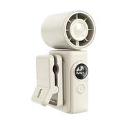 Générique Ventilateur de refroidissement de voiture - rotatif à 360°, petit ventilateur portable à affichage LED rechargeable avec clip | 3000mAh Type-C 4 Speed ABS | Pour adultes voyage con