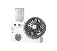 Générique Ventilateur de table à moteur sans balais, avec humidité Fine et connecteur de bouteille de boisson Standard de 30mm, ventilateur de brumisation de taille voyage