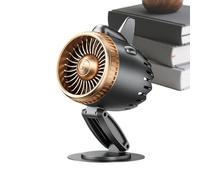 Générique Ventilateur de table hélice d'avion,5 Vitesses Silencieux USB Rechargeable Pliable | Ventilateur Personnel Moteur d'Avion,Pour Chambre Étudiante Bureau Chambre Salon Camping Randonnée