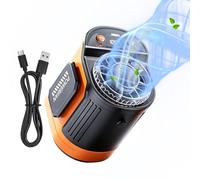Générique Ventilateur De Taille Portable - 3600mAh Rechargeable 5 Vitesses À Porter - Aide Travail Extérieur Ventilateur Ceinture,Pour Camping Randonnée Escalade Activités