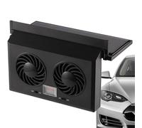 Générique Ventilateur De Voiture À Énergie Solaire - Double Tête de Refroidissement Installation Facile,Extracteurs D'Air Chaud Pour Véhicule | Pour Sièges Arrière Et Adultes