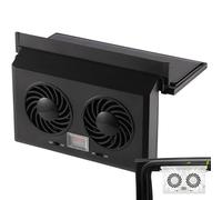 Générique Ventilateur d'Extraction Solaire pour Voiture | Double Tête Installation Facile Ventilation De Refroidissement,Extracteurs D'Air Chaud Pour Véhicule,Idéal pour Couples Familles Amies Femmes