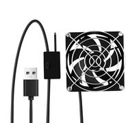 Générique Ventilateur d'ordinateur - Refroidisseurs USB 5V sensibles à la température,Ventilateur USB d'ordinateur | Pour routeur récepteur amplificateur modem boîtier TV maison salon atelier garage