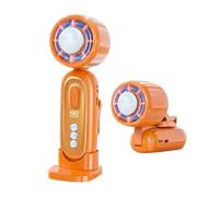 Générique Ventilateur Électrique À Main,199 Vitesses Affichage LED Pliable,Mini Ventilateur À Main Sur Batterie - Pour Voyage Été Camping Randonnée Pêche Extérieur Maison Bureau Chambre