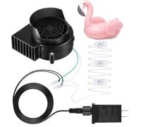 Générique Ventilateur Gonflable De Rechange avec 3 Lumières LED pour Costume De Noël, Thanksgiving, Halloween, Cour, Pelouse, Barbecue, Pique-Nique, Camping, 12V