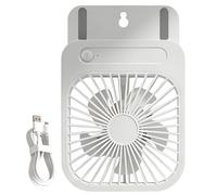 Générique Ventilateur Magnétique Portable - 4 Vitesses, USB Rechargeable, Ultra Fin, Montage Bureau et Mur, Idéal pour Voyage, Chambre, Camping, Croisière, Hôtel, Extérieur, Sommeil
