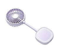 Générique Ventilateur magnétique pour téléphone - Refroidisseur À Main Réglable Avec Support Téléphone,Mini Ventilateur Portable Personnel Rechargeable - Pour Voyage Plage Extérieur Été Gym Bureau