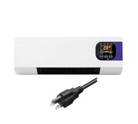 Générique Ventilateur Mural Avec Télécommande, Système de Climatisation, Climatiseur Mural Réversible Split, Prise, Climatiseur Sans Unité Extérieure pour Maison,Chambre à Coucher, Salon