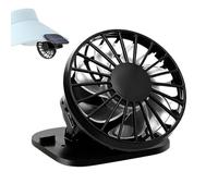 Générique Ventilateur Personnel À Clip,Refroidisseur USB Rechargeable Léger 3 Vitesses - Petit Ventilateur Solaire À Clip | Été Camping Pêche Jardin Ensoleillé Randonnée Voyage Plage Bateau