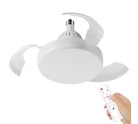 Générique Ventilateur Plafonnier avec Lumière - Luminaire Ventilateur Miniature - Système de Ventilation Naturelle avec Télécommande pour Salon Cuisine Chambre Hôtel